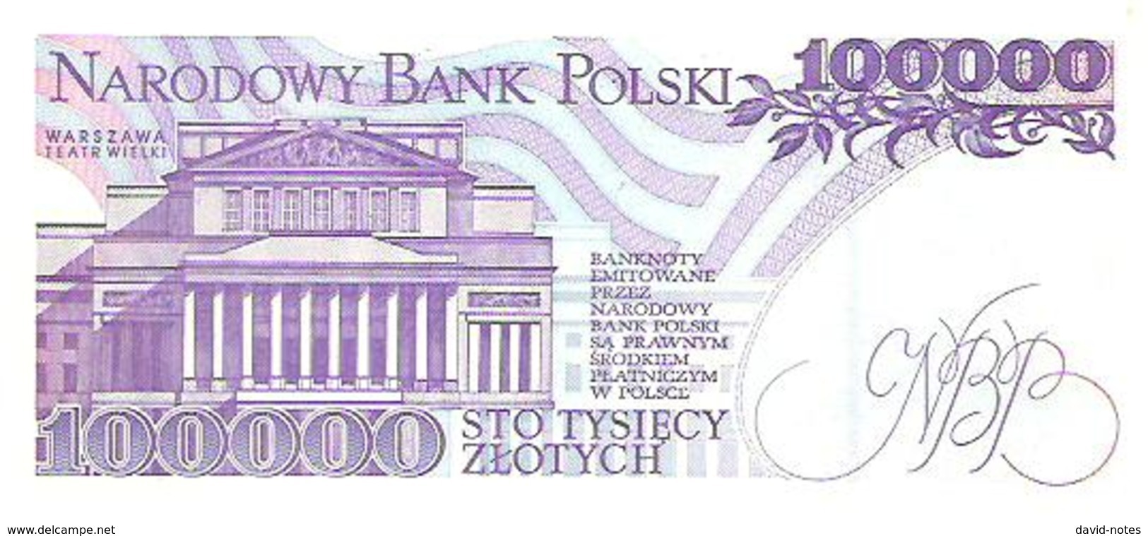 Poland - Pick 160 - 100.000 (100000) Zlotych 1993 - Unc - Polonia