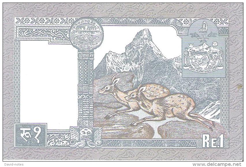 Nepal - Pick 37b - 1 Rupee 1995 - Unc - Népal