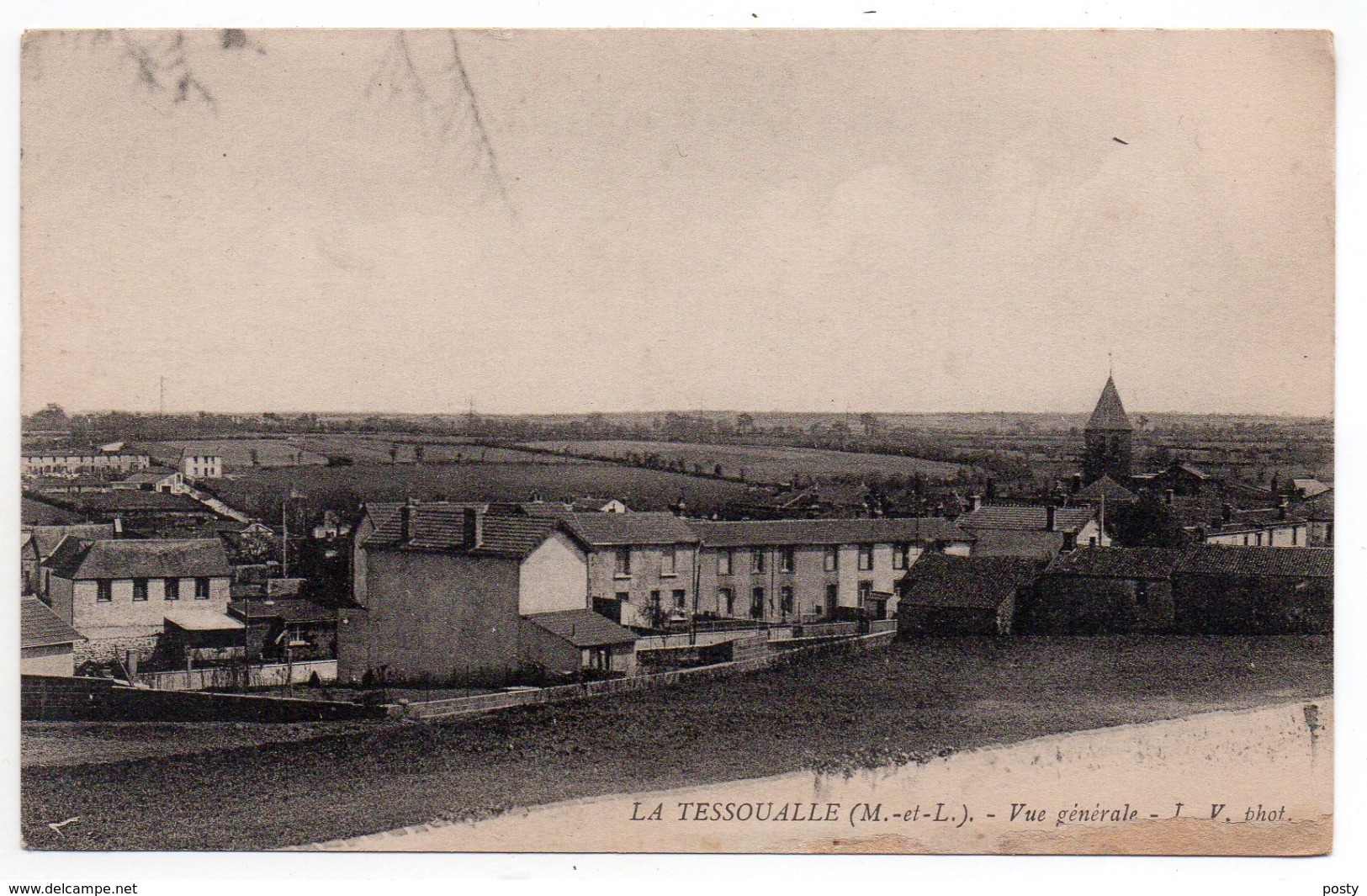 CPA - LA TESSOUALLE - VUE GENERALE - N/b - Vers 1910 - Unique ! - - Autres & Non Classés