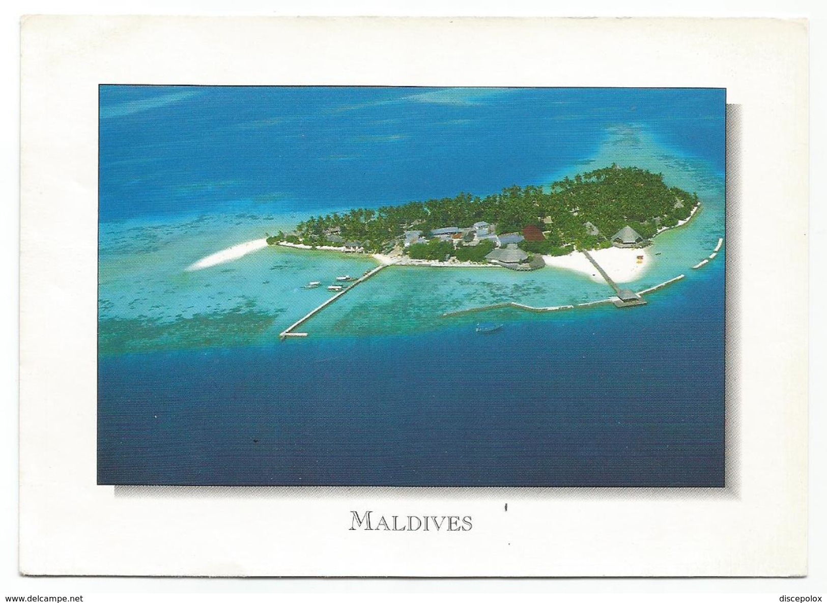 T1677 Maldives - Aerial View Of The Island Of Boduhithi - Vue Aerienne Aerial View / Viaggiata - Maldivas