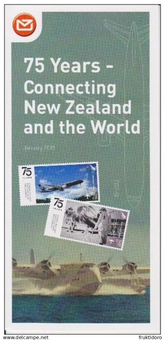 New Zealand 2015 Brochure About UNESCO World Heritage Sites - Stamps & Coin Emerald Lakes - Franz Josef Glacier - Materiaal