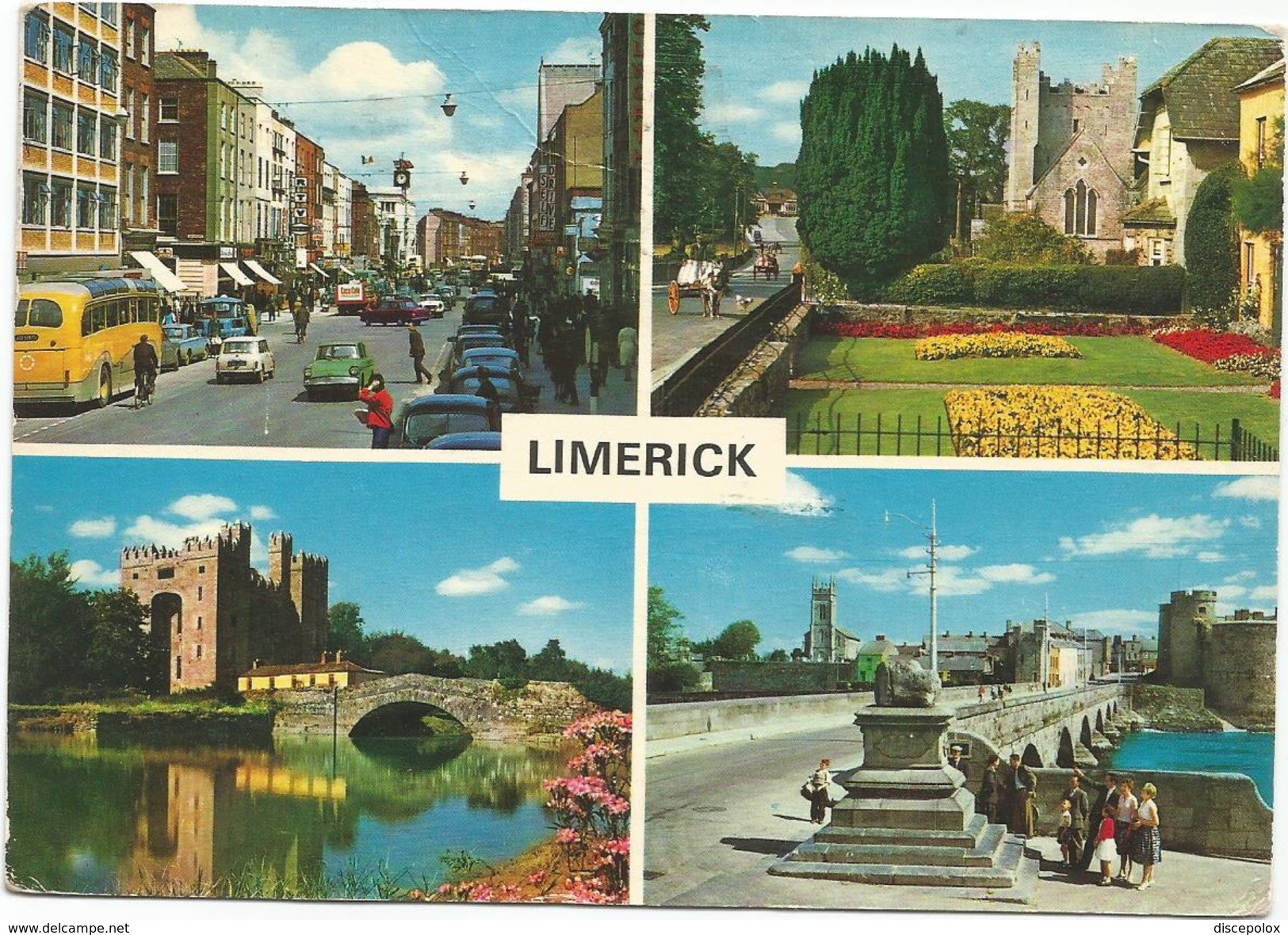 T1692 Limerick - Shannon River - Auto Cars Voitures Bus / Viaggiata - Limerick