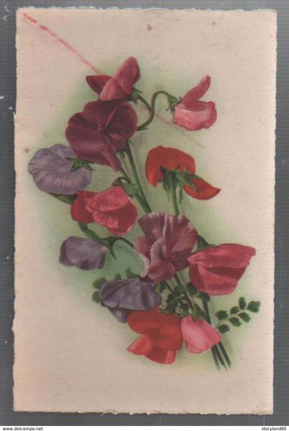 Cpa St002418 Bouquet De Fleurs , Utilisée Comme Carte Saint-nicolas - Nikolaus