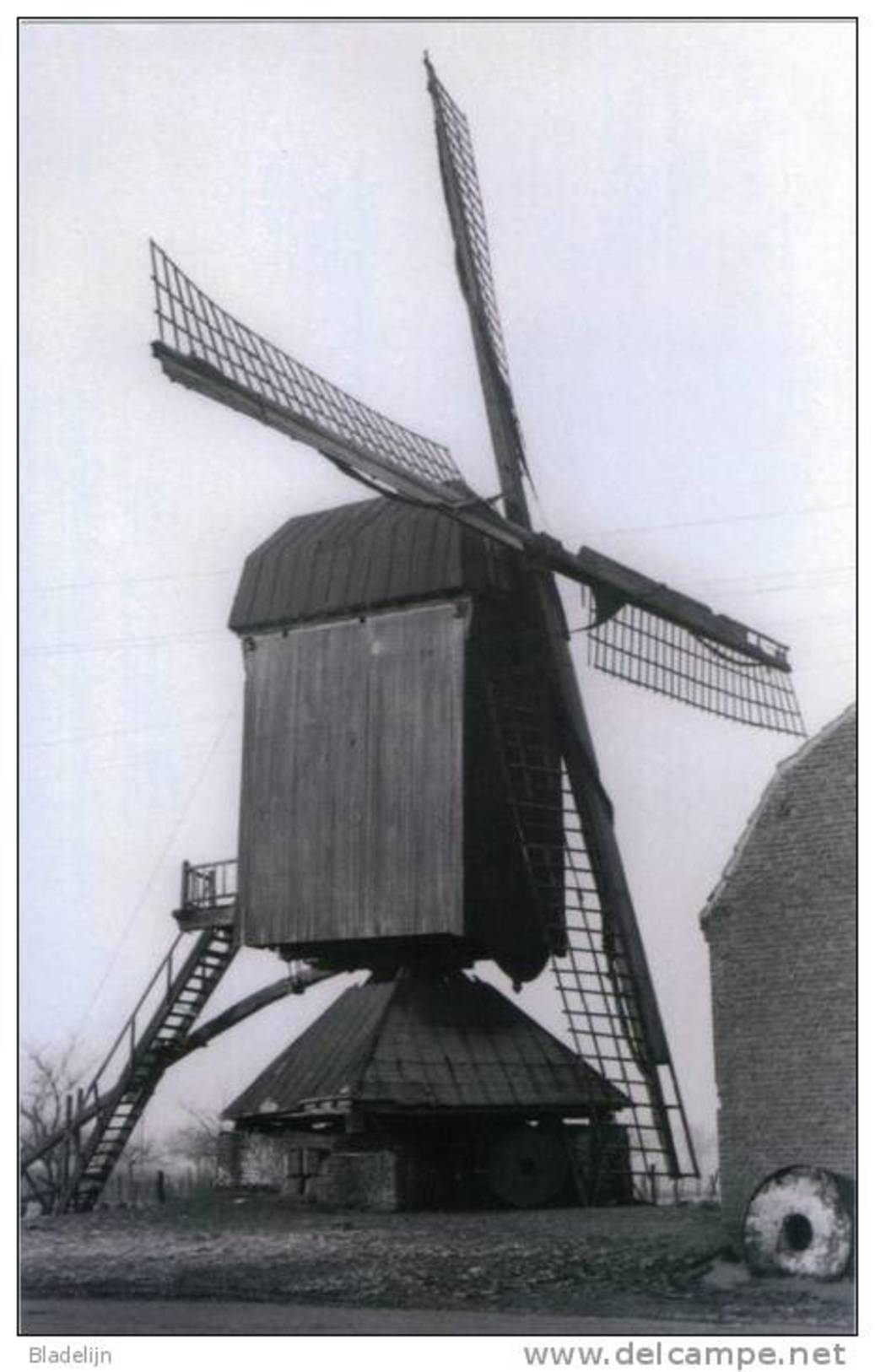 ROTEM ~ Dilsen-Stokkem (Limburg) - Molen/moulin - Maxikaart Van De Verdwenen Rotemse Molen In 1944. Mooie Close-up! - Dilsen-Stokkem