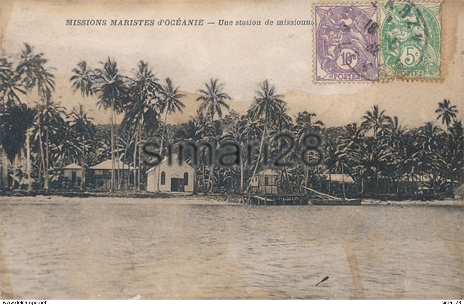 MISSIONS MARISTES D'OCEANIE - UNE STATION DE MISSIONNAIRES AUX SALOMON - Solomon Islands