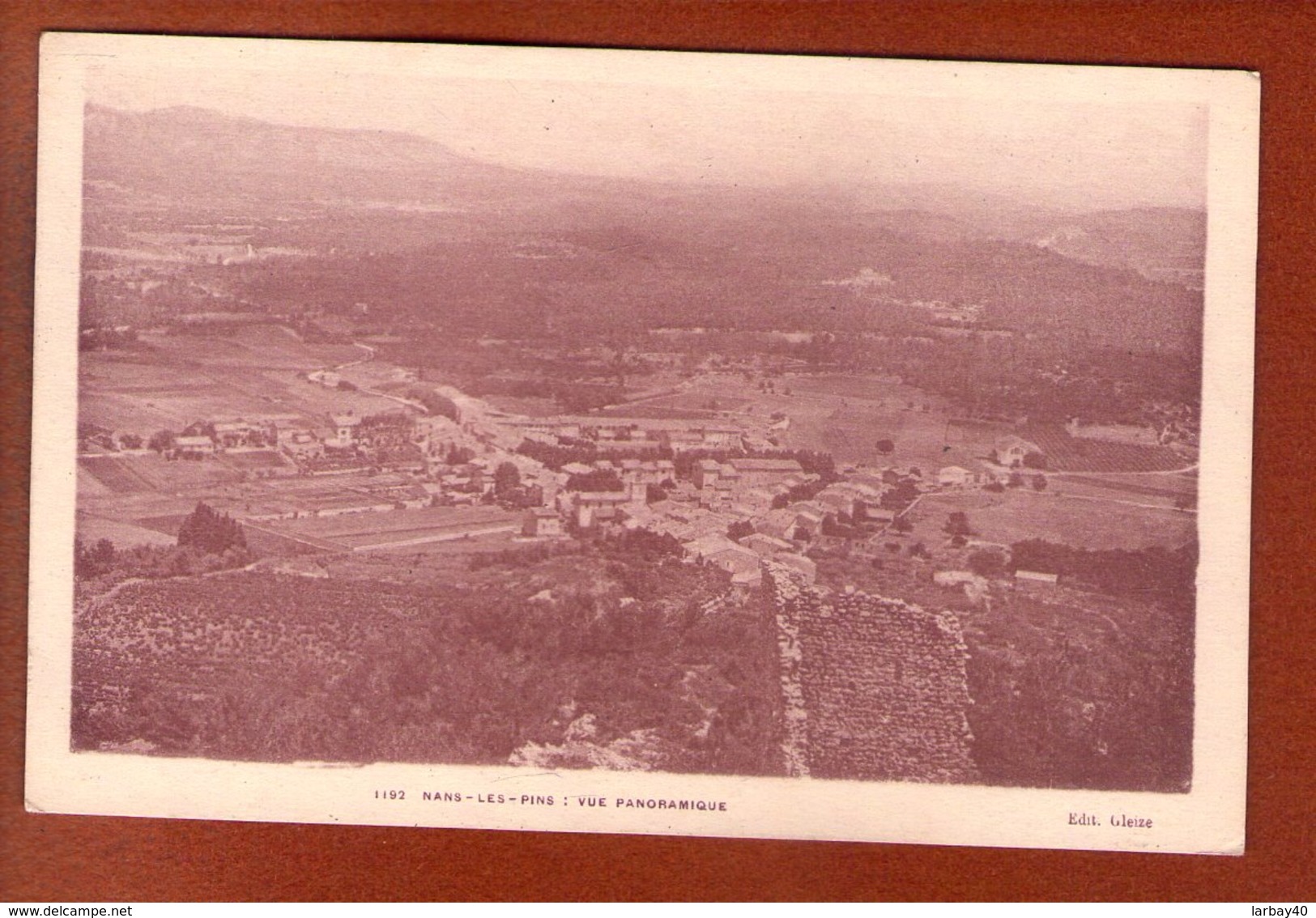 1 Cpa Nans Les Pins Vue Panoramique - Nans-les-Pins