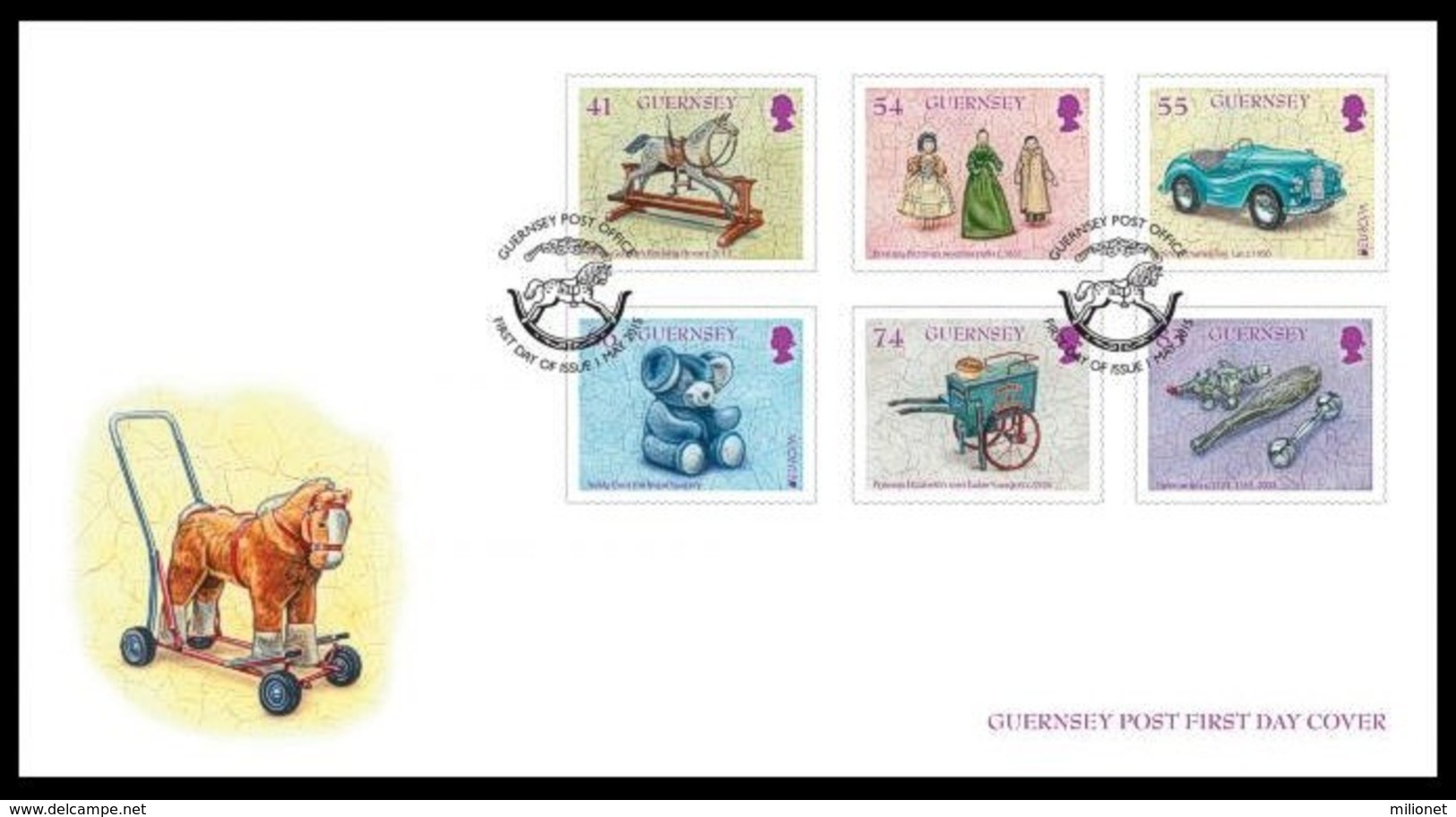 SALE!!! GUERNESEY GUERNSEY 2015 EUROPA CEPT OLD TOYS - FDC First Day Cover Of 6 Stamps - 2015