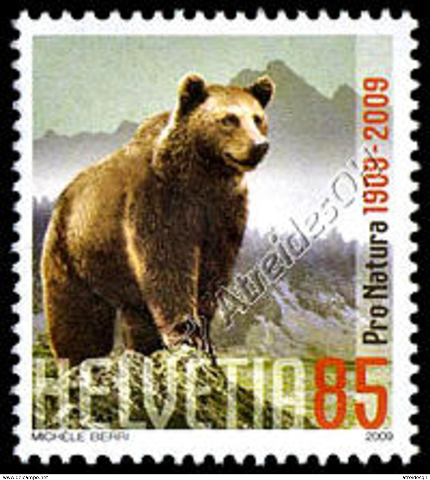 Svizzera / Switzerland 2009: Pro Natura - Orso Bruno / Brown Bear ** - Bears