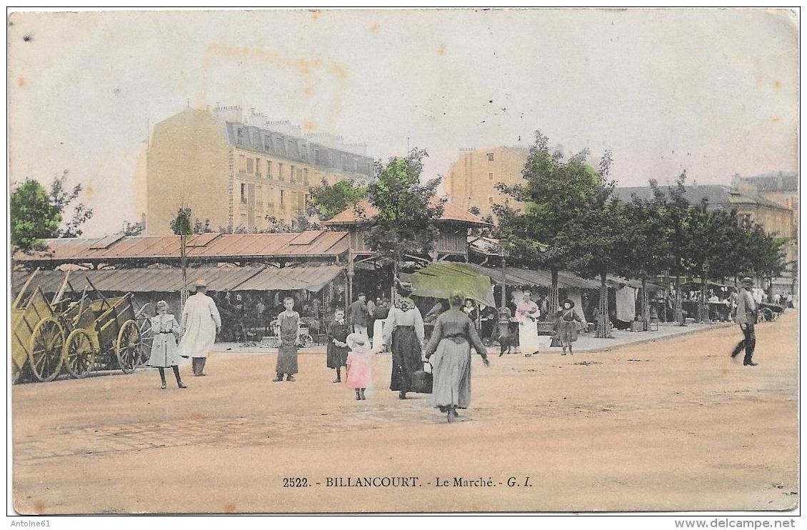 BILLANCOURT --Lot De 10 Cpa -Marché ,place , Ecole, Restaurant, Animation - Toutes Scannées - Le Plessis Trevise