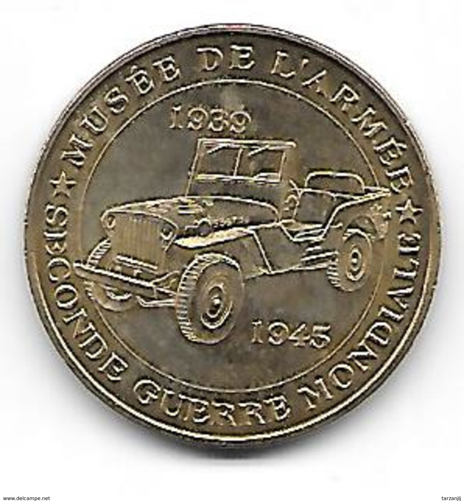 Monnaie De Paris 2010 Musée De L'Armée  Jeep Willys Seconde Guerre Mondiale  MDP - 2010