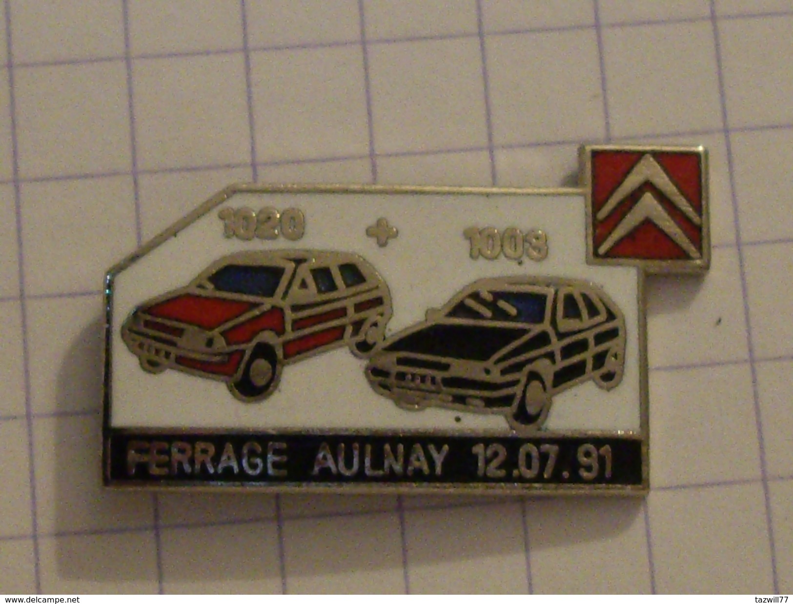 Pin's CITROEN  Aulnay Ferrage 12.07.91 - Citroën