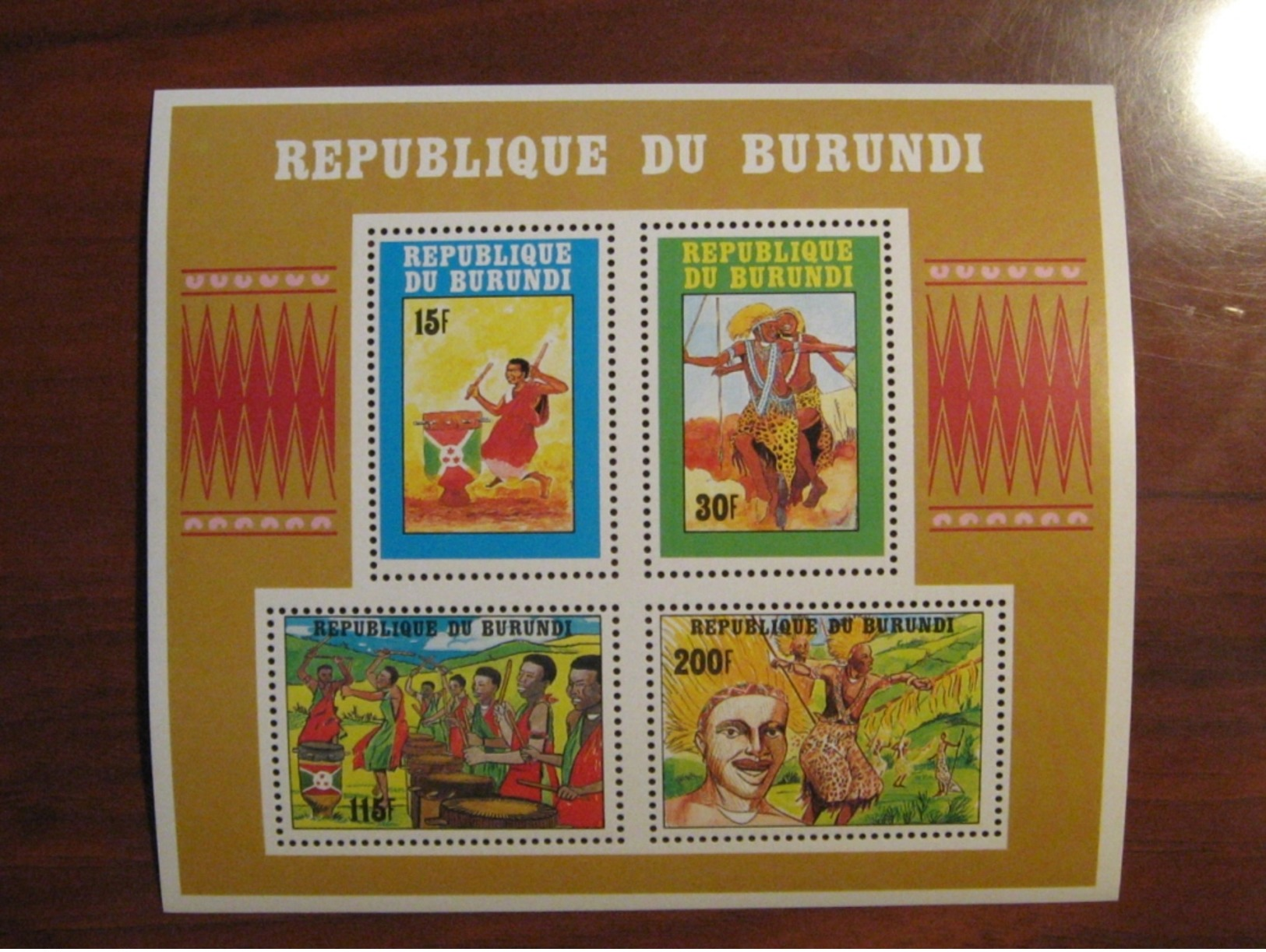 Burundi 1992 MNH BL 131 Very Small Bend - Ungebraucht