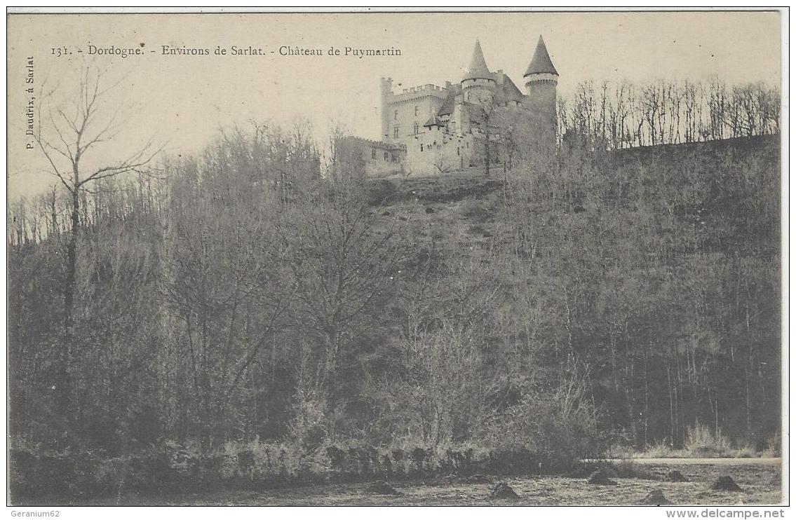 CPA Dept 24 Chateau De PUYMARTIN (dos 1900) - Sarlat La Caneda