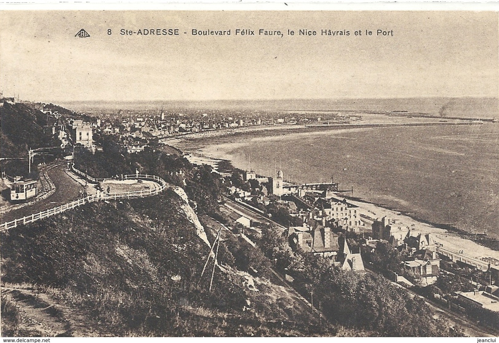 8. Ste-ADRESSE - BOULEVARD FELIX FAURE,LE NICE HAVRAIS ET LE PORT . ECRITE AU VERSO LE 24-8-1932 - Sainte Adresse