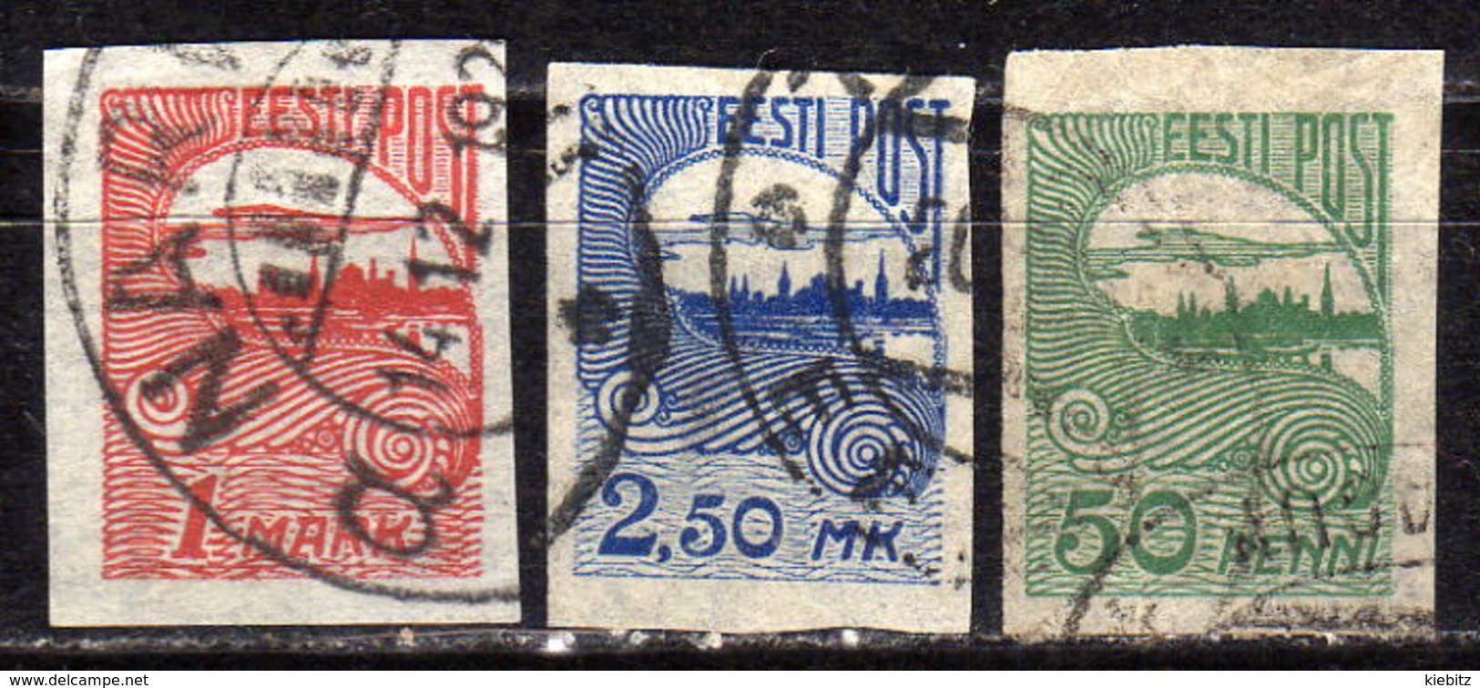 ESTLAND 1920 - MiNr: 27-28 +31 Komplett  Used - Estland