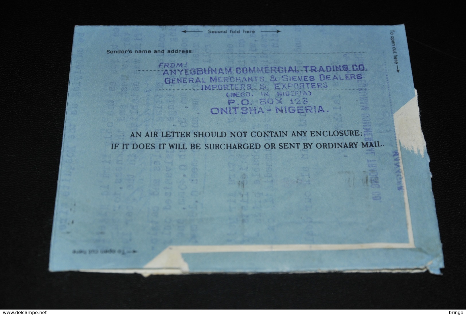 13- Aerogramme Onitsha To Germany - Nigeria (1961-...)