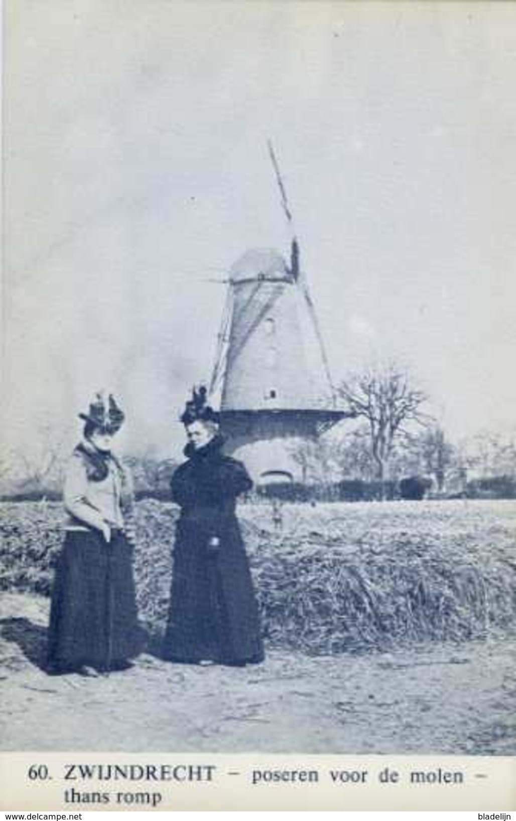 ZWIJNDRECHT (Antw.) - Molen/moulin - Blauwe Prentkaart Ons Molenheem Van De Verdwenen Molen Van Hove - Zwijndrecht