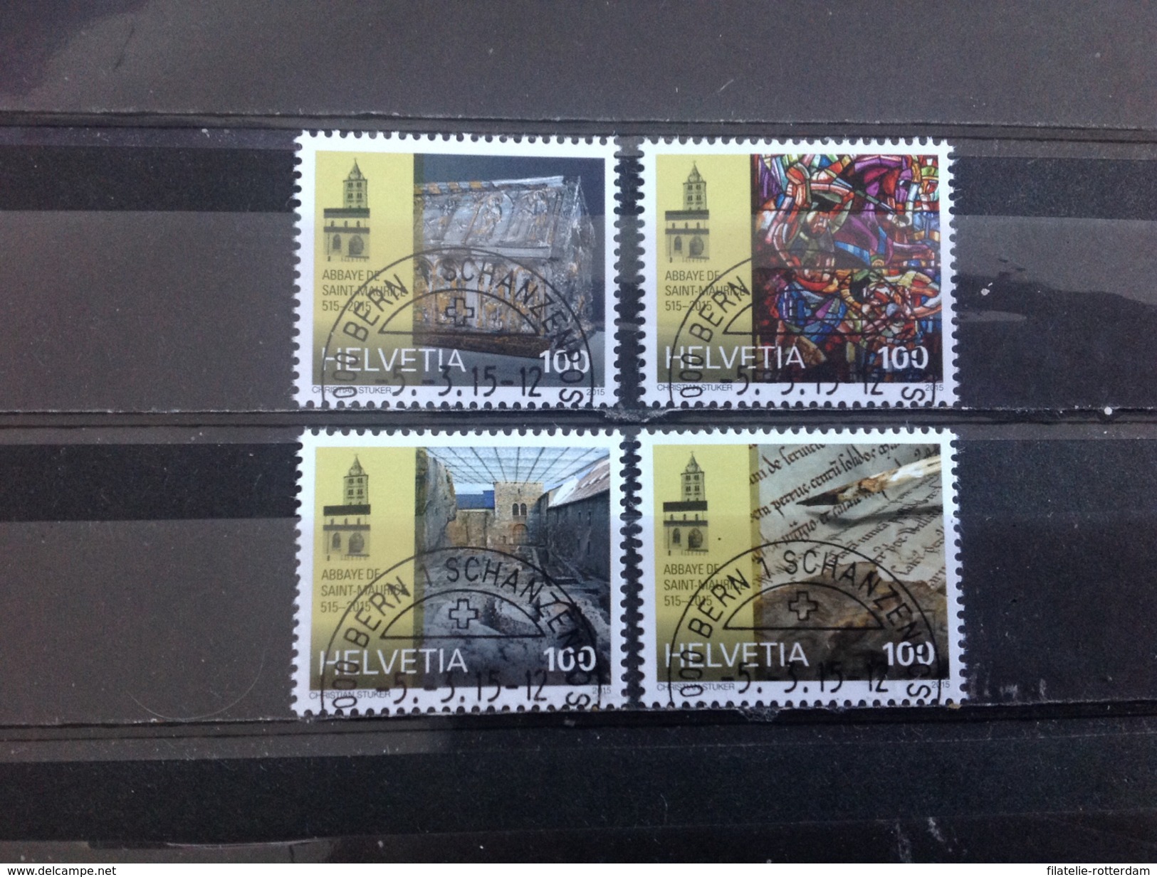 Zwitserland / Suisse - Complete Serie Abdij Van St. Maurice 2015 Very Rare! - Used Stamps