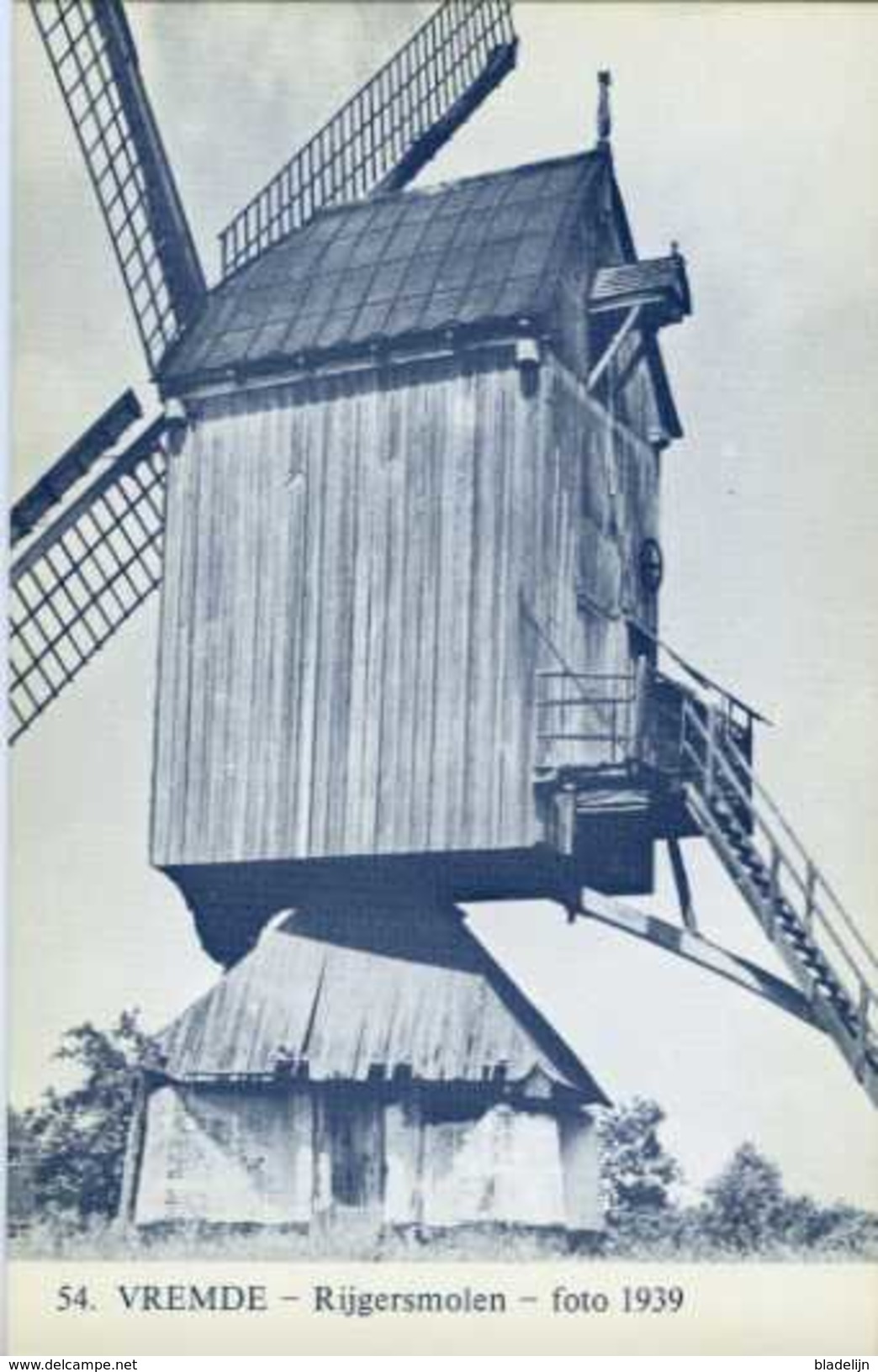 VREMDE Bij Boechout (Antw.) - Molen/moulin - Blauwe Prentkaart Ons Molenheem Van De Verdwenen Reigermolen (1939) - Böchout