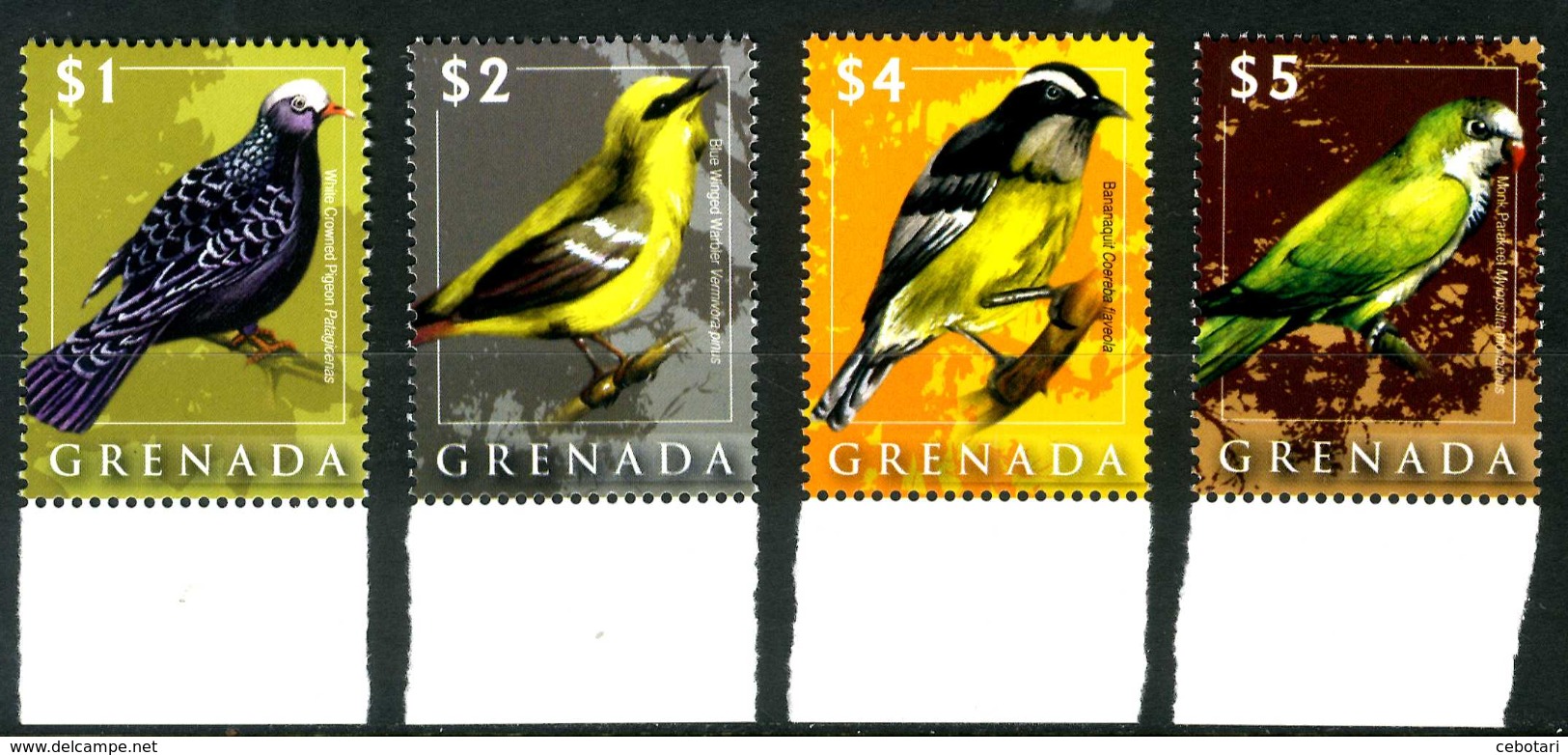 GRENADA 2008** - Uccelli / Birds - 4 Val. MNH Come Da Scansione - Altri & Non Classificati