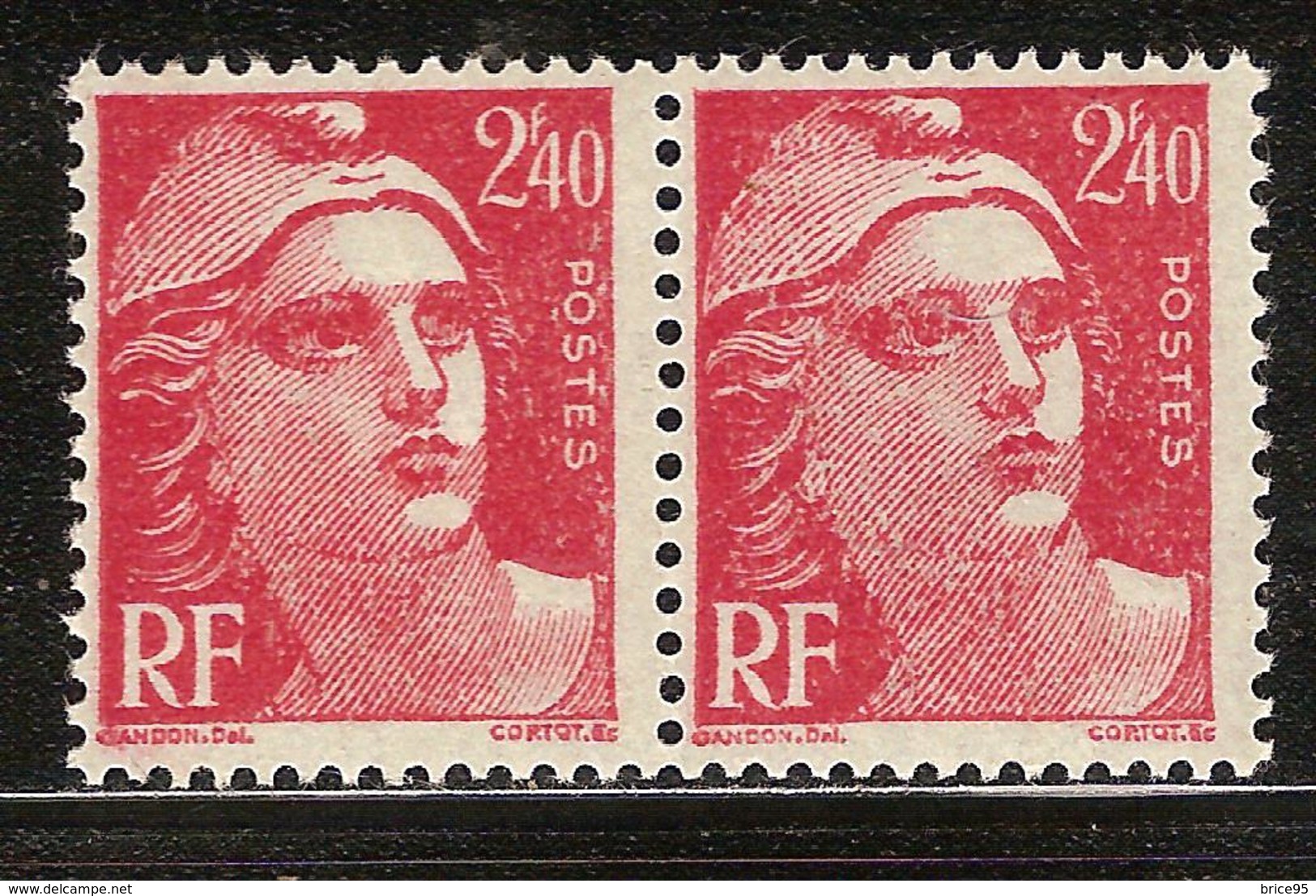 France Variété N° 714 ** Mauvaise Impression - Neufs