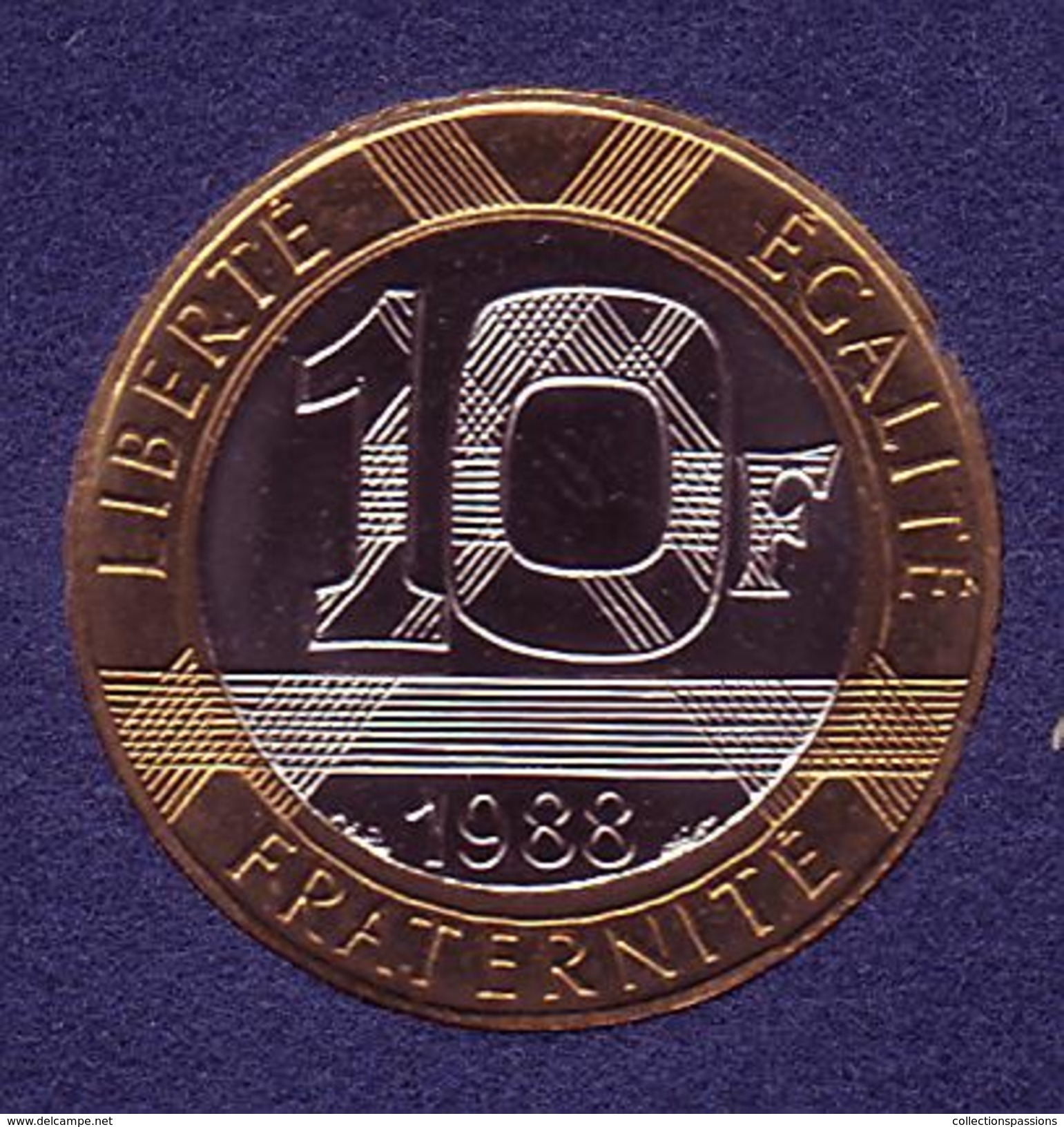 10 Francs Génie De La Bastille - 1988 - FDC - Monnaie Issue D'une Boite Fleurs De Coins - - Other & Unclassified