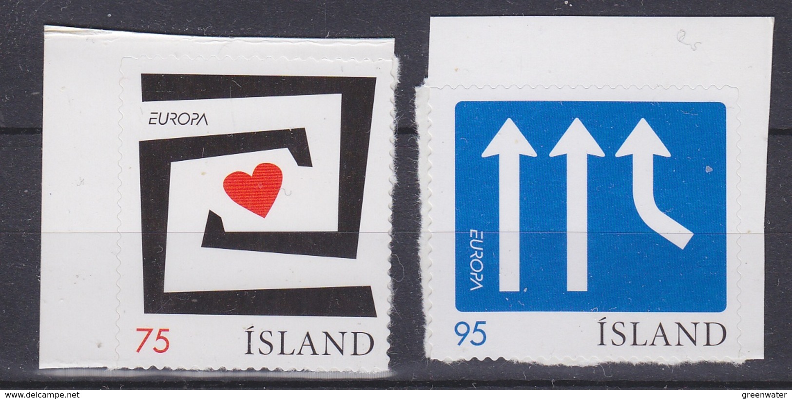 Europa Cept 2006 Iceland 2v From Booklet (self Adhesive) ** Mnh (34374) - 2006