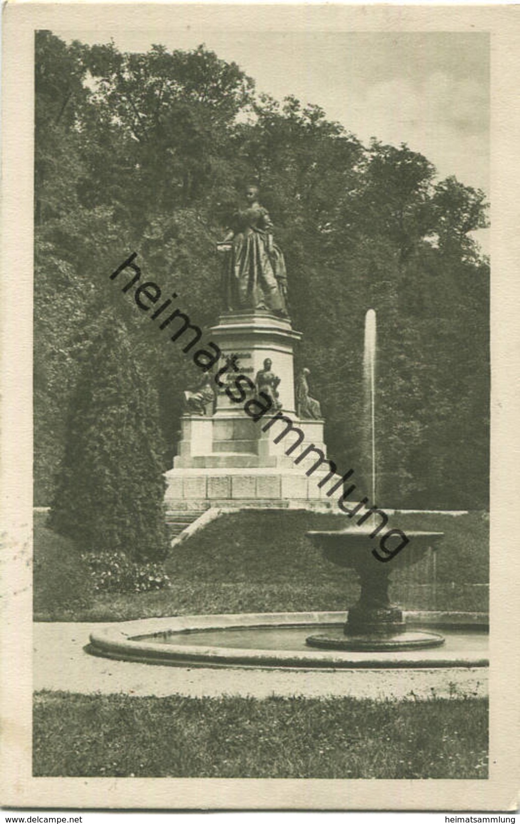 Wiener Neustadt - Maria Theresia Monument Im Akademiepark - Verlag E. Starosta Wiener Neustadt Gel. 1915 - Wiener Neustadt