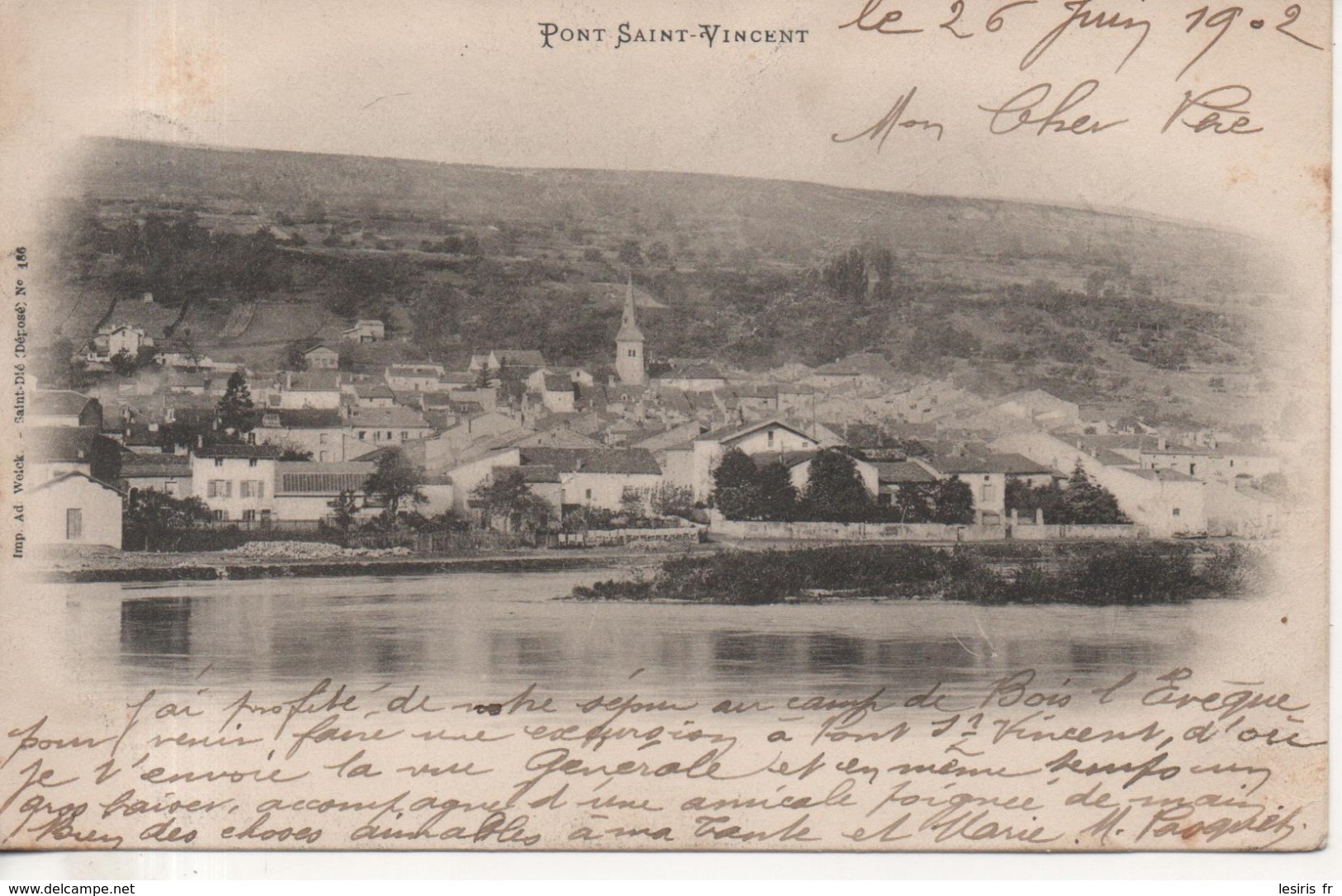 CPA - PONT SAINT VINCENT - PRECURSEUR - AD WETCK - 186 - - Autres & Non Classés