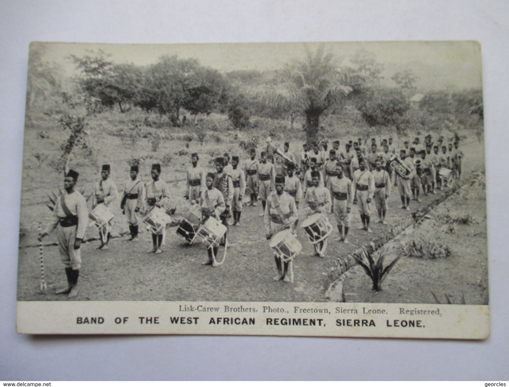 SIERRA LEONE  -   BAND OF WEST AFRICAN  REGIMENT          TRES ANIME     TTB - Sierra Leone