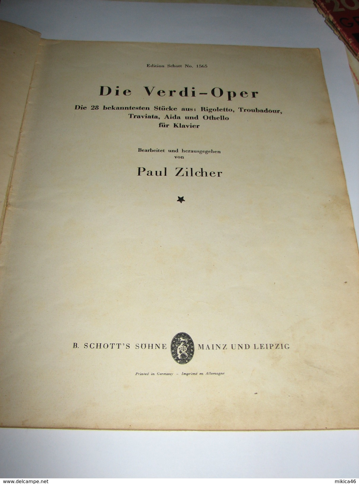 GERMANY - DIE VERDI OPER - Muziek