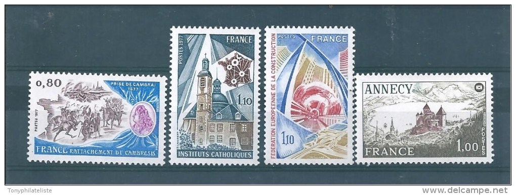 France Timbres De 1977    N°1932 A 1935  Neuf ** Sans Charnière - Nuovi