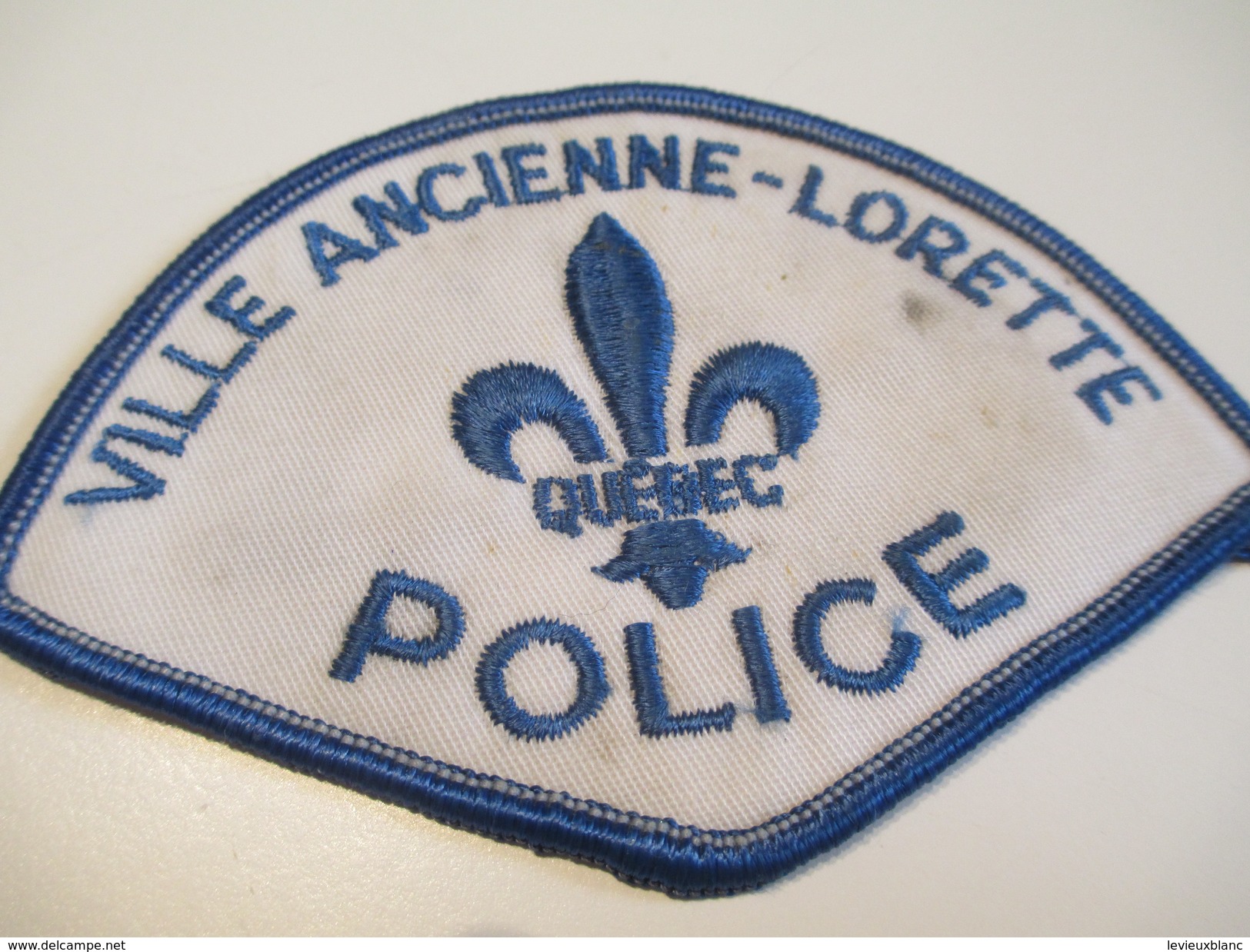 Écusson Tissu Ancien / Canada/ Québec/Police/ Ville Ancienne-Lorette/ Années 1980            ET94 - Ecussons Tissu