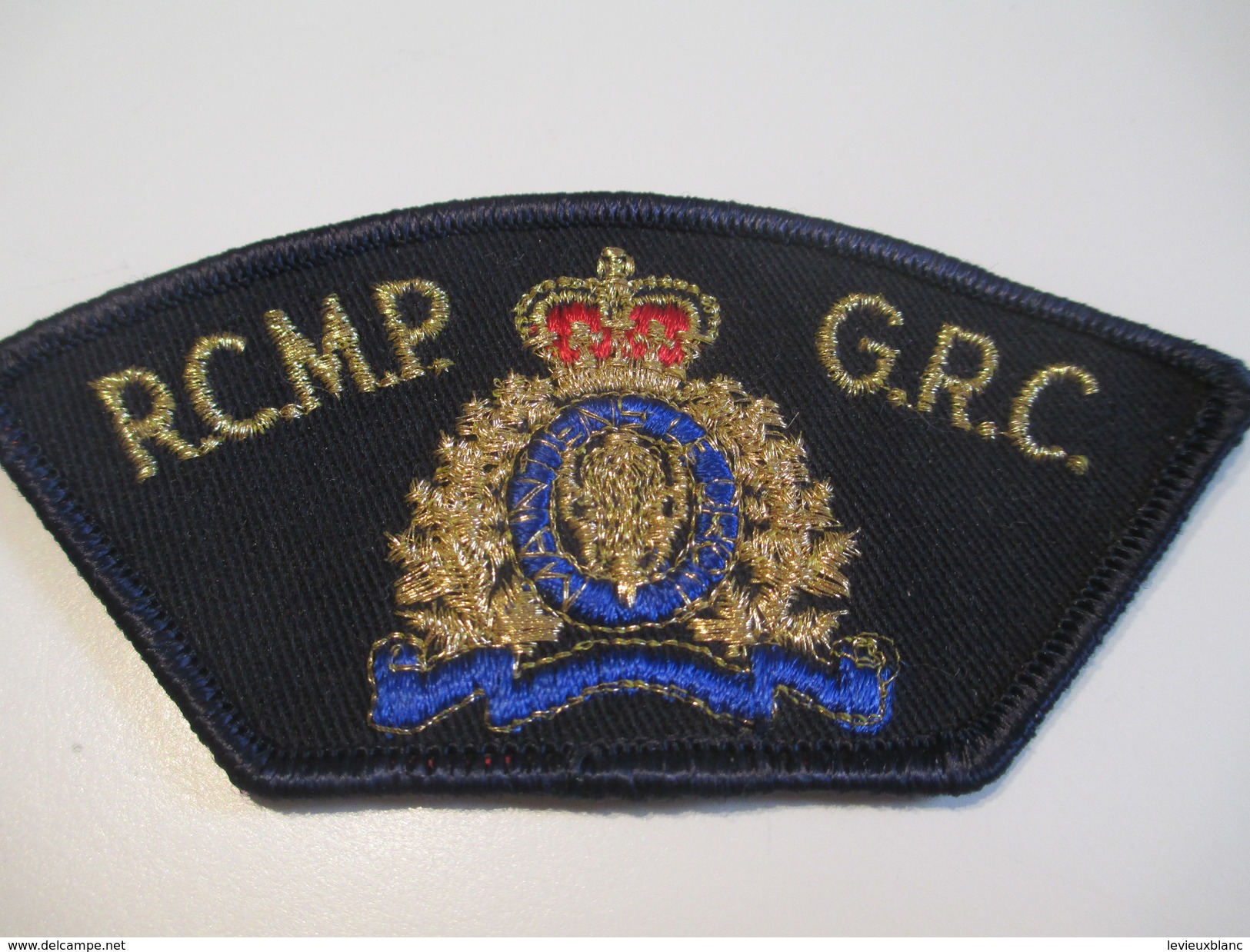 Écusson Tissu Ancien / Canada/ Québec/Gendarmerie/RCMP GRC/ Gendarmerie Royale Canada/Années 1980            ET98 - Patches