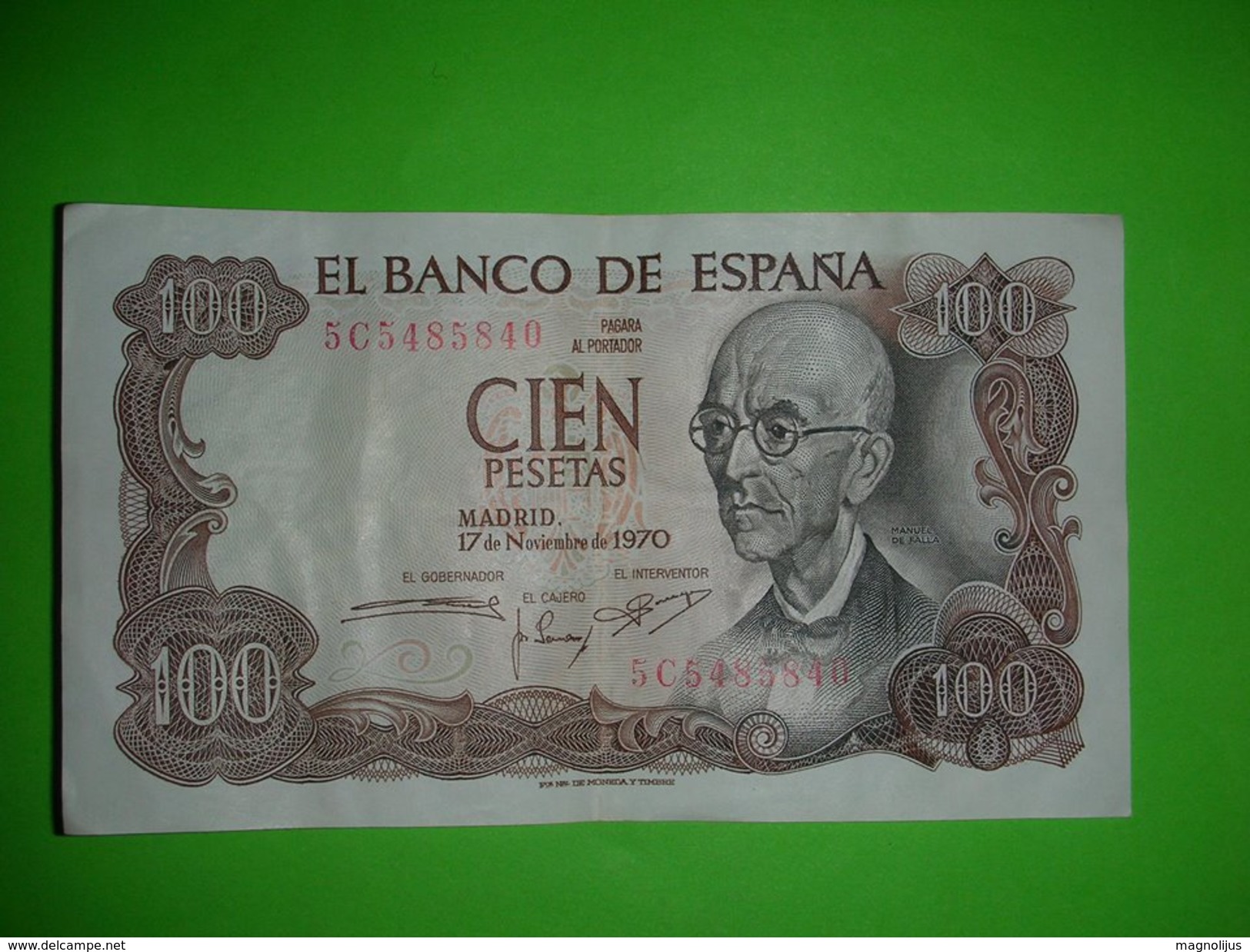 Spain,Espana,100 Pesetas,1970.,cien Pesetas,banknote,paper Money,bill,geld - 100 Peseten