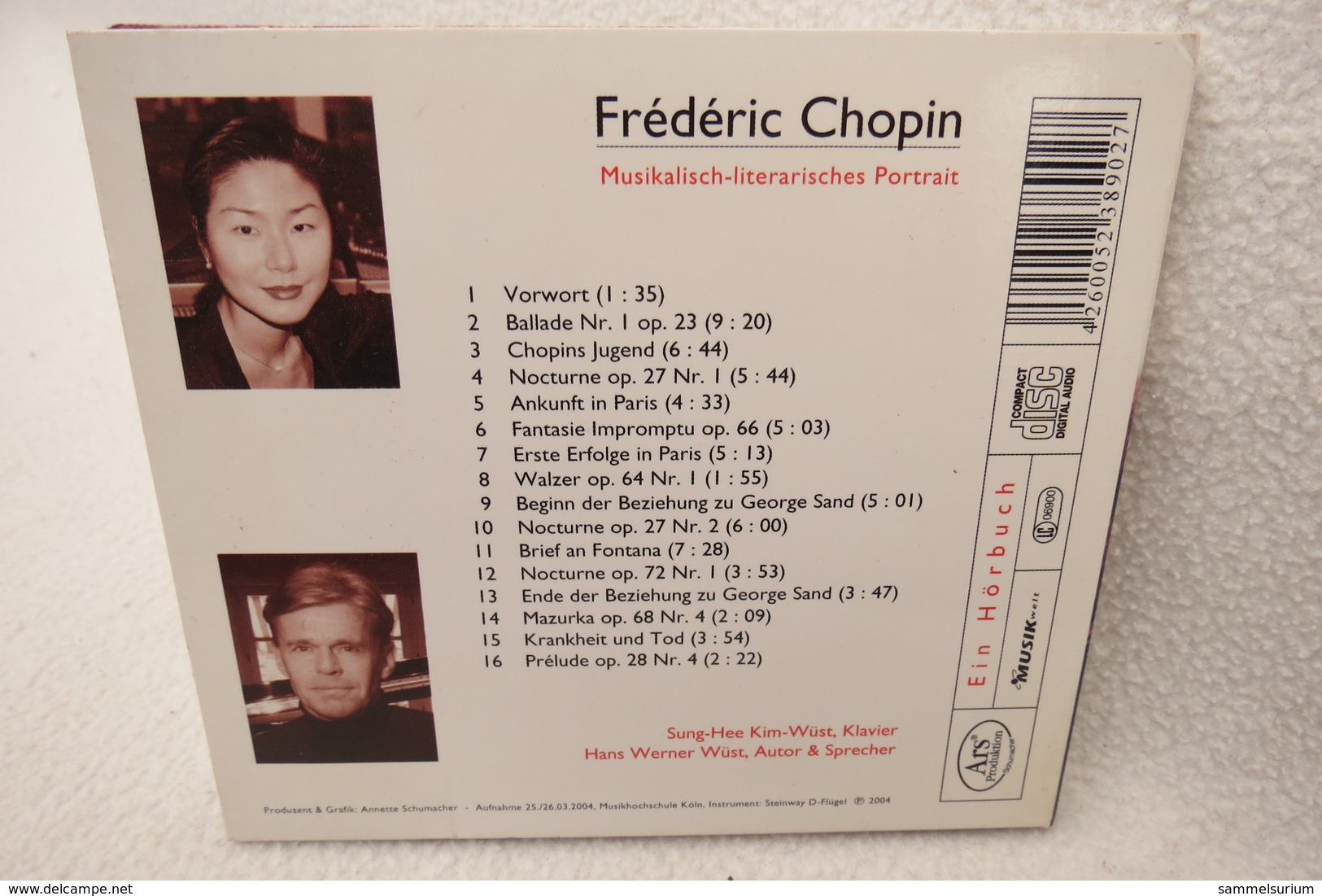 CD "Frédéric Chopin" Ein Musikalisch-literarisches Portrait Als Hörbuch - Sonstige & Ohne Zuordnung