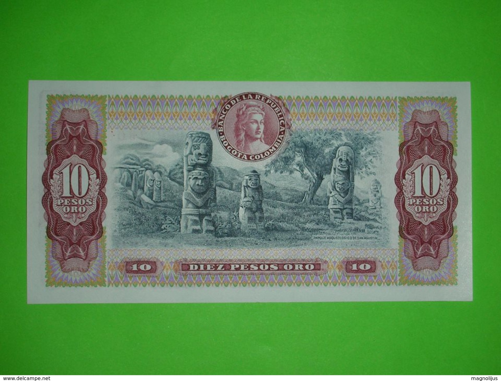 Colombia,10 Pesos,1979.,diez Pesos Oro,UNC,banknote,paper Money,bill,geld - Colombia