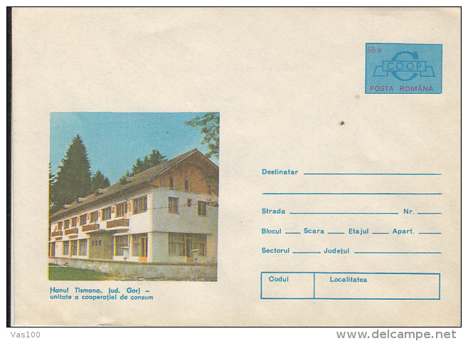 TOURISM, TISMANA INN, COVER STATIONERY, ENTIER POSTAL, 1981, ROMANIA - Other & Unclassified