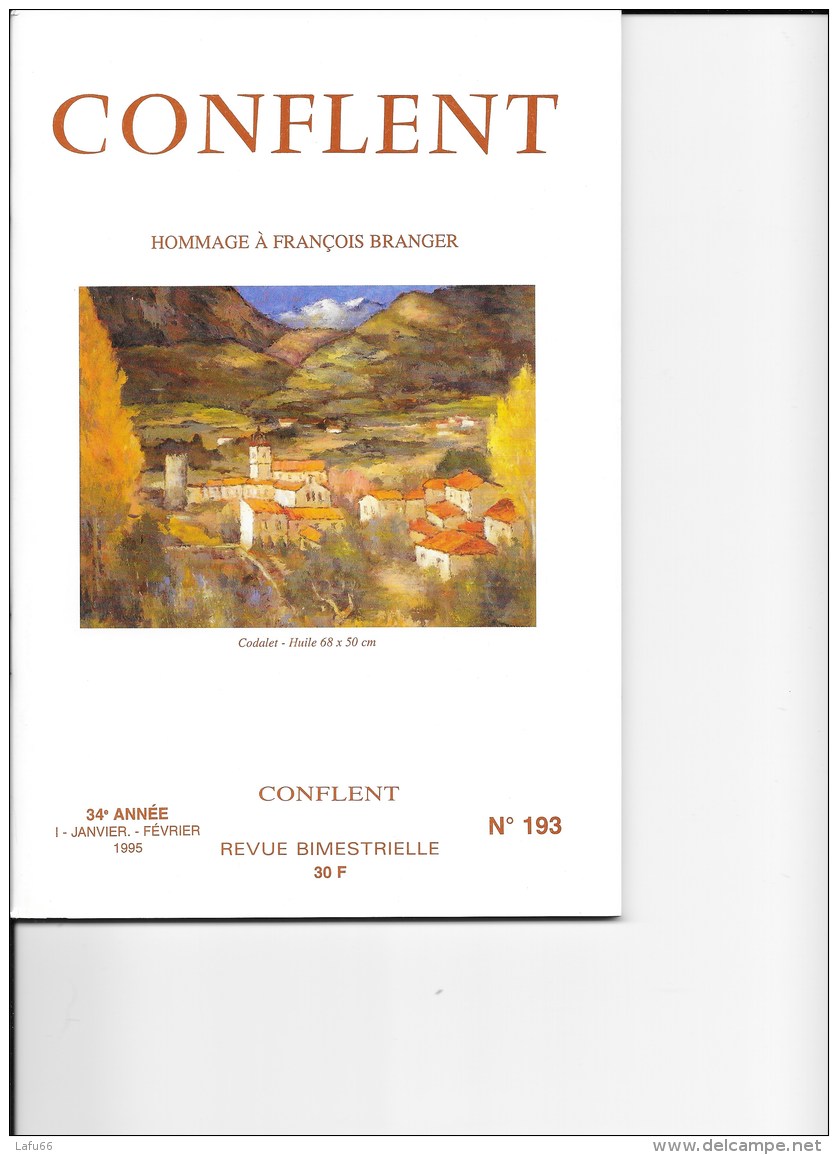 Revue CONFLENT Numéro 193 - Année 1995 - - Languedoc-Roussillon