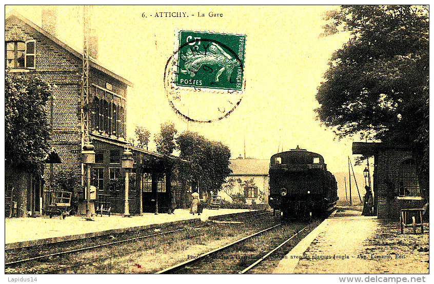 AE 416 / C P A - ATTICHY  (60)  LA GARE - Attichy