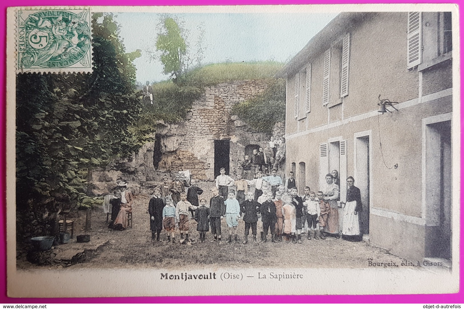 Cpa Montjavoult La Sapinière Valecourt 1907 Carte Postale 60 Oise Proche Vaudancourt Montagny En Vexin Gisors - Montjavoult