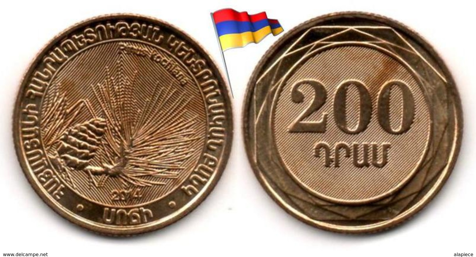 Arménie - 200 Dram 2014 (Pine - UNC) - Armenia