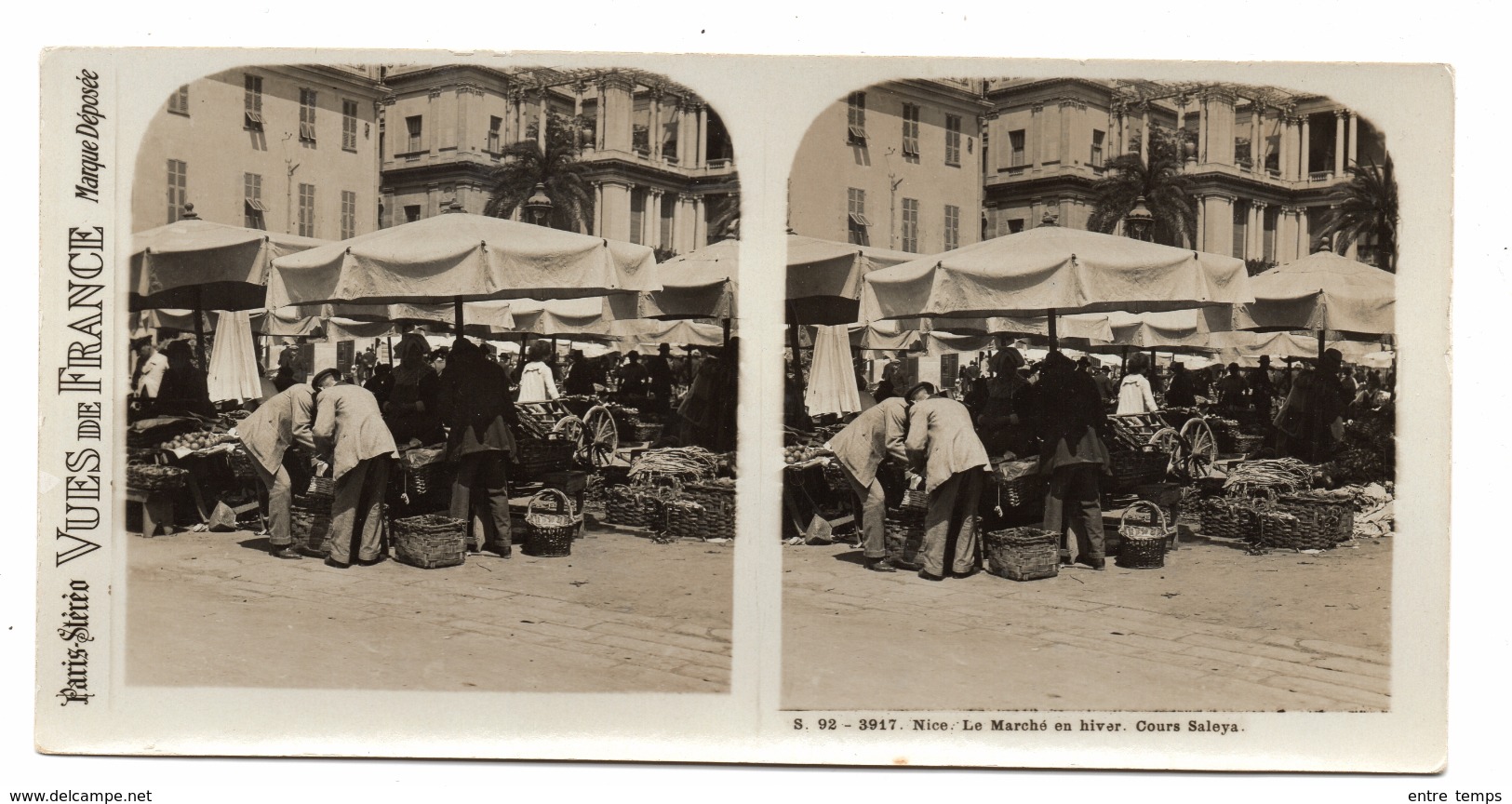 Paris Stereo Vue De France Nice Le Marché - Autres & Non Classés