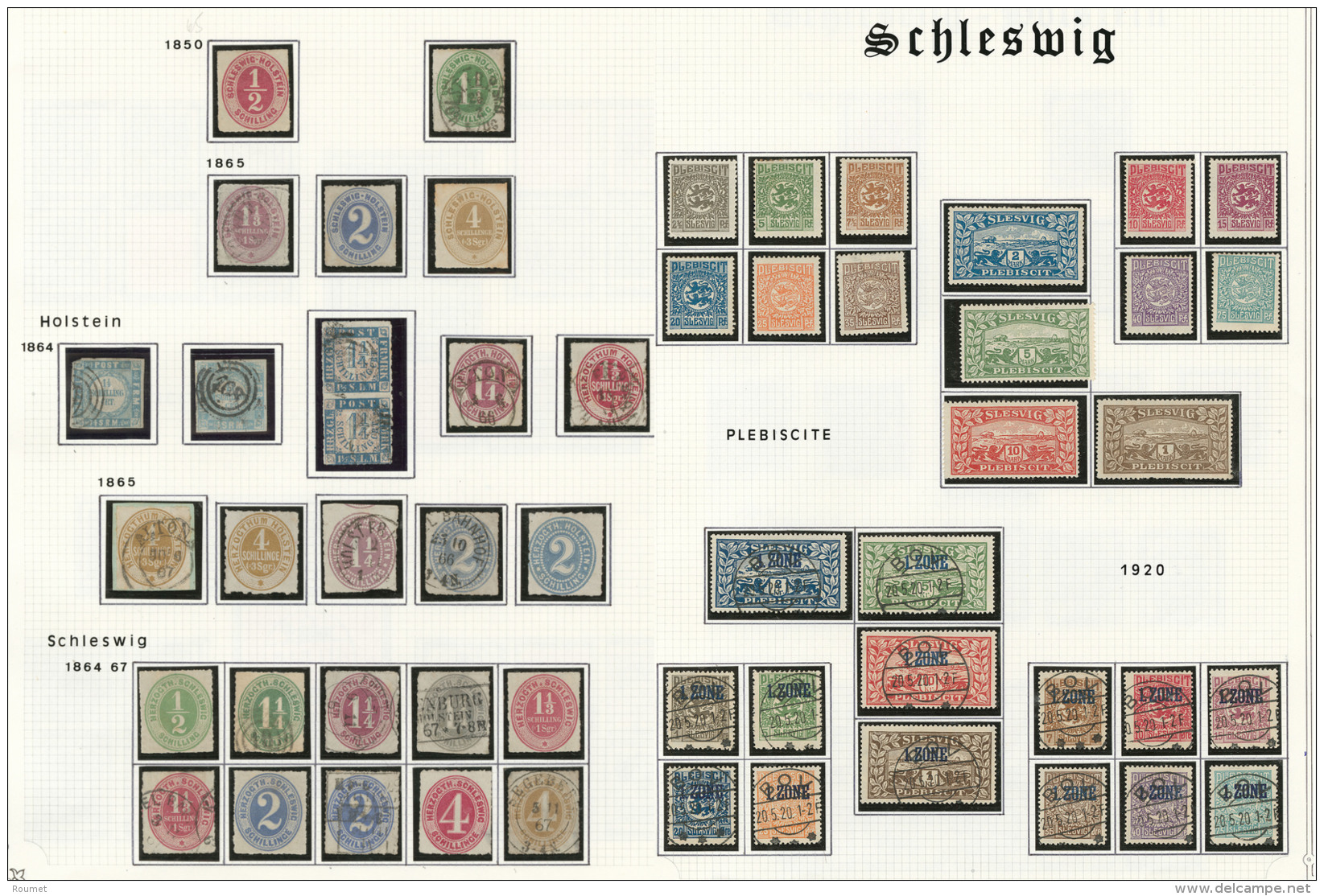 Schleswig-Holstein. 1865-1920 (Poste), Petites Et Moyennes Valeurs Entre Les N&deg;3 Et 52, Qqs Ex (*). - TB, B Ou Pd - Schleswig-Holstein