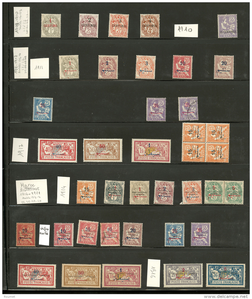 Collection. 1902-1956 (Poste, PA, Taxe, CPx), Valeurs Et S&eacute;ries Moyennes Dont Les Modernes **. - TB - Vide
