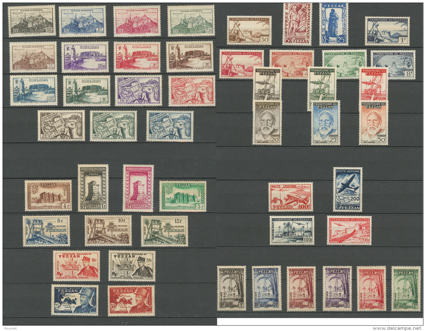 Collection. 1946-1951 (Poste, PA, Taxe), + Ghadam&egrave;s, Compl&egrave;te. - TB - Other & Unclassified