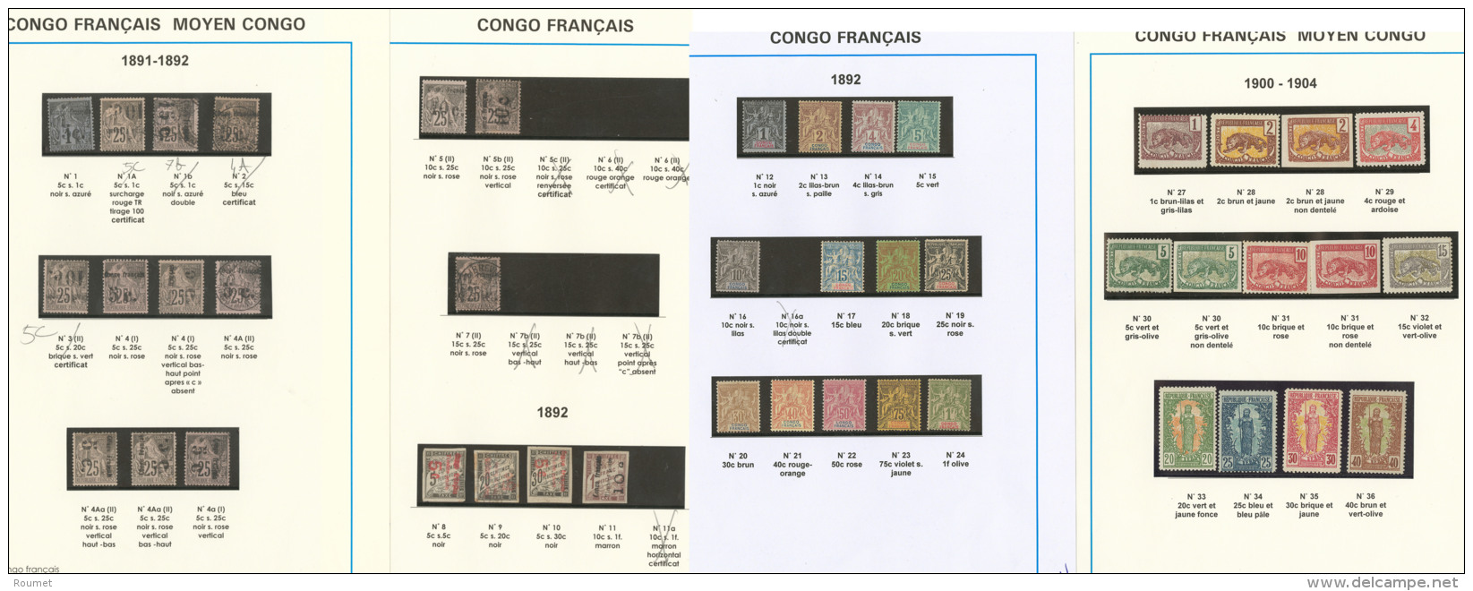 Collection. 1891-1933 (Poste, Taxe), Valeurs Moyennes Et S&eacute;ries Compl&egrave;tes, Assez Compl&egrave;te Dont Des - Other & Unclassified