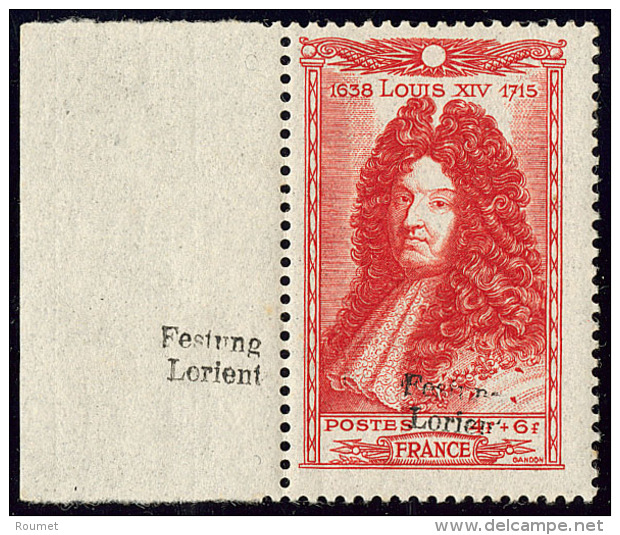 No 24 (4f + 6f Louis XIV, Mi. # 21), Bdf, Superbe. - RR (tirage 15) - War Stamps