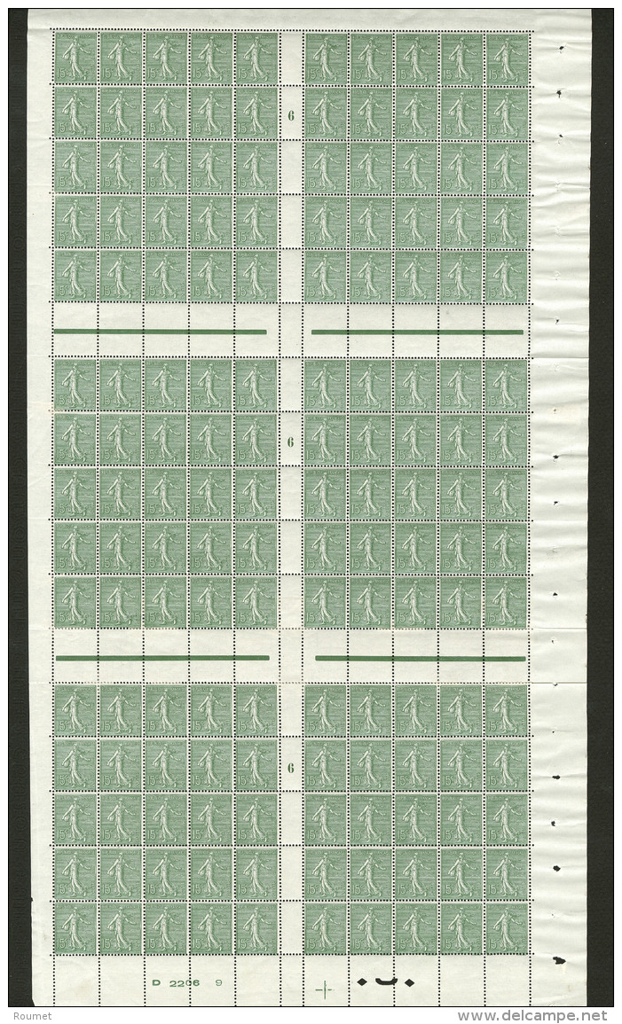 No 130IV, Feuille Compl&egrave;te De 150ex Mill. 6. - TB - Other & Unclassified