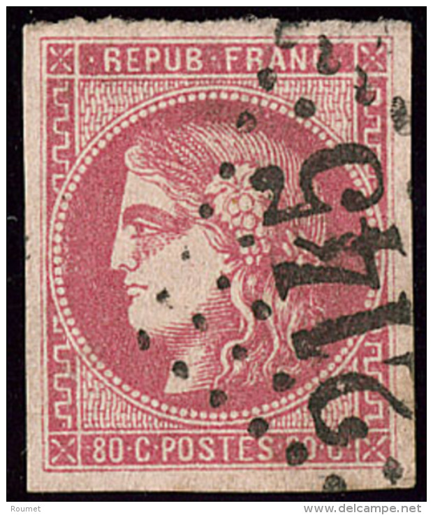 No 49, Pos. 8, Obl Gc . - TB - 1870 Bordeaux Printing